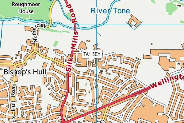 TA1 5EY map - OS VectorMap District (Ordnance Survey)