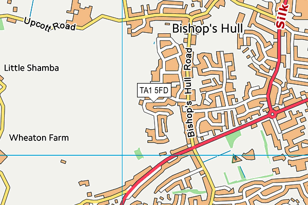 TA1 5FD map - OS VectorMap District (Ordnance Survey)