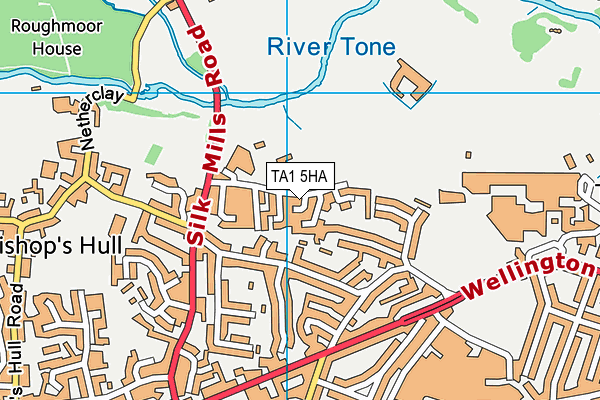 TA1 5HA map - OS VectorMap District (Ordnance Survey)