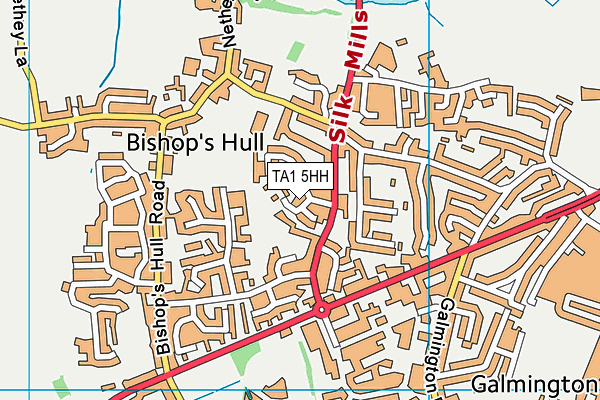 TA1 5HH map - OS VectorMap District (Ordnance Survey)