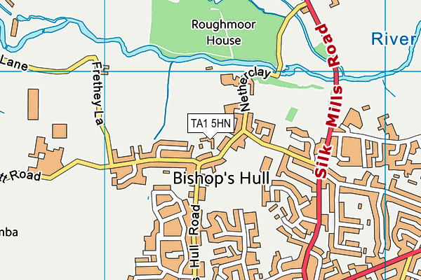 TA1 5HN map - OS VectorMap District (Ordnance Survey)