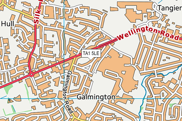 TA1 5LE map - OS VectorMap District (Ordnance Survey)