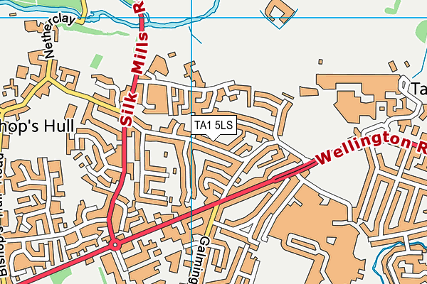 TA1 5LS map - OS VectorMap District (Ordnance Survey)