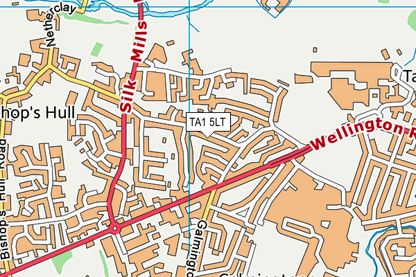 TA1 5LT map - OS VectorMap District (Ordnance Survey)