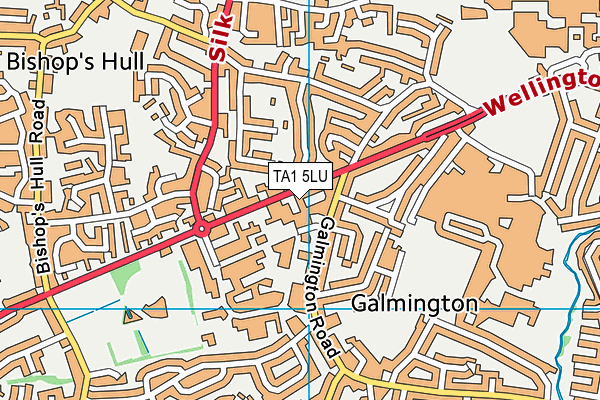 TA1 5LU map - OS VectorMap District (Ordnance Survey)