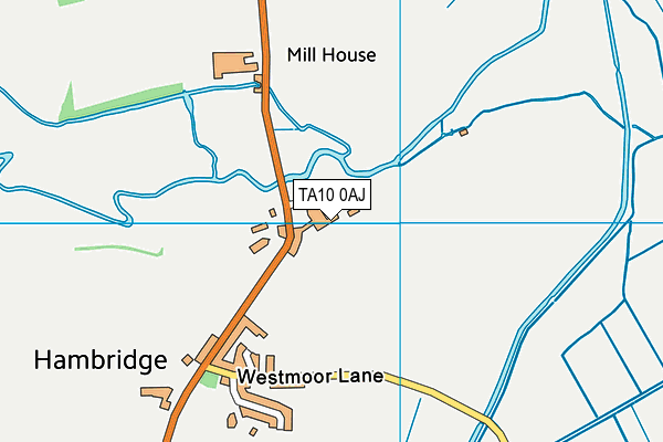 TA10 0AJ map - OS VectorMap District (Ordnance Survey)