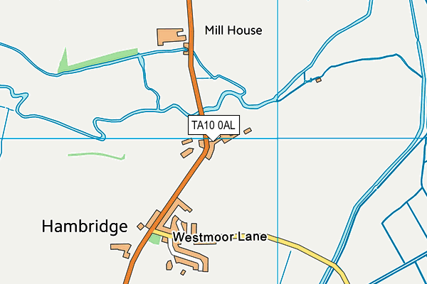 TA10 0AL map - OS VectorMap District (Ordnance Survey)