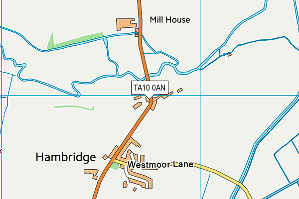 TA10 0AN map - OS VectorMap District (Ordnance Survey)