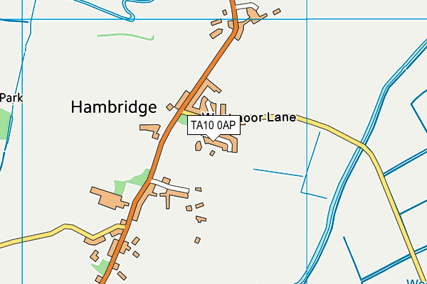 TA10 0AP map - OS VectorMap District (Ordnance Survey)