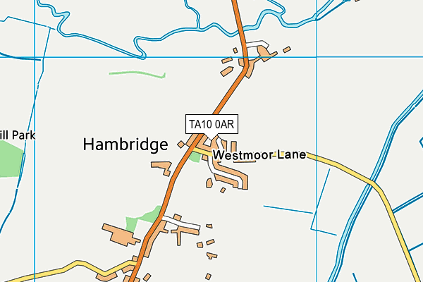 TA10 0AR map - OS VectorMap District (Ordnance Survey)