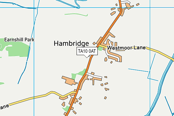 TA10 0AT map - OS VectorMap District (Ordnance Survey)