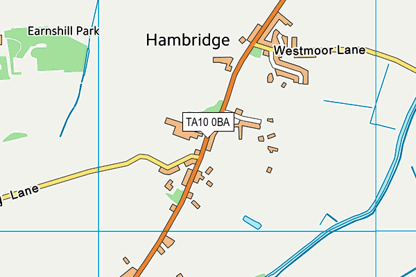 TA10 0BA map - OS VectorMap District (Ordnance Survey)