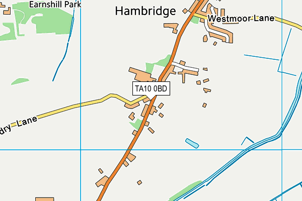 TA10 0BD map - OS VectorMap District (Ordnance Survey)