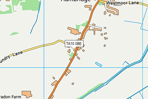 TA10 0BE map - OS VectorMap District (Ordnance Survey)
