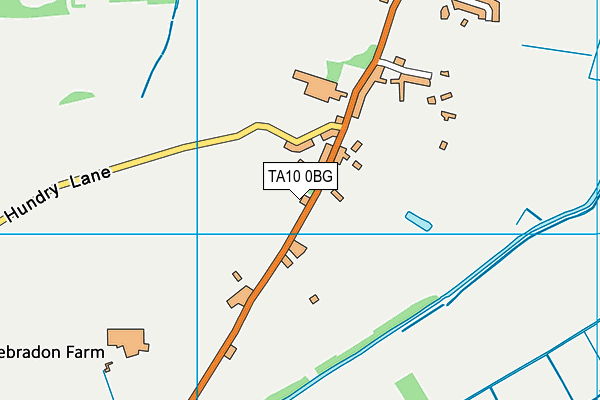 TA10 0BG map - OS VectorMap District (Ordnance Survey)