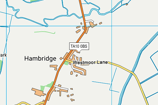 TA10 0BS map - OS VectorMap District (Ordnance Survey)