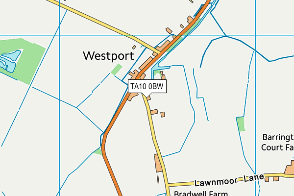 TA10 0BW map - OS VectorMap District (Ordnance Survey)