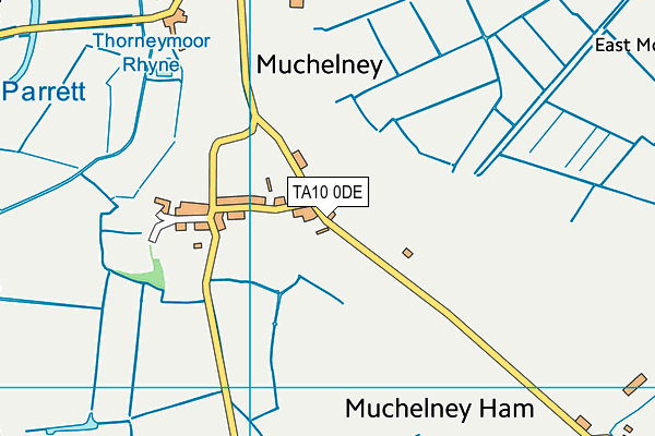 TA10 0DE map - OS VectorMap District (Ordnance Survey)