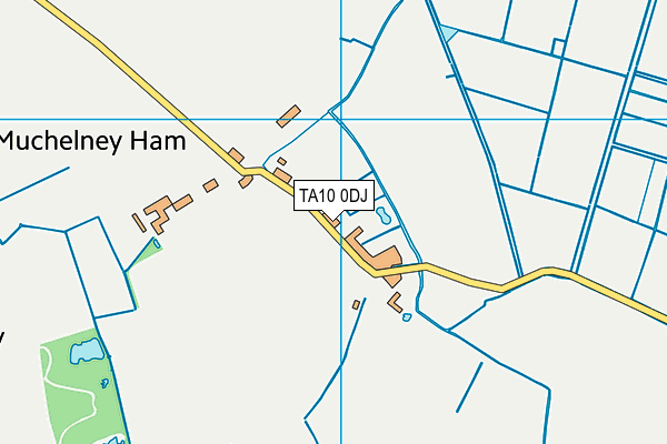 TA10 0DJ map - OS VectorMap District (Ordnance Survey)