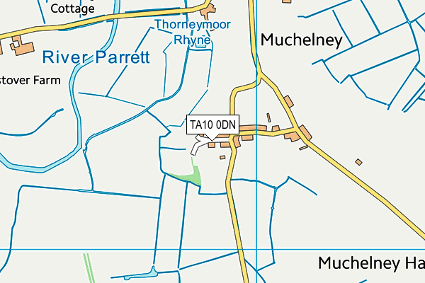 TA10 0DN map - OS VectorMap District (Ordnance Survey)