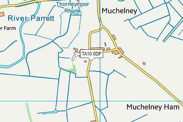 TA10 0DP map - OS VectorMap District (Ordnance Survey)