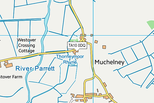 TA10 0DQ map - OS VectorMap District (Ordnance Survey)