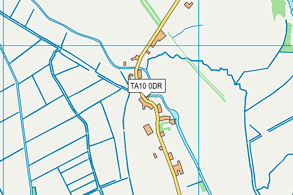 TA10 0DR map - OS VectorMap District (Ordnance Survey)
