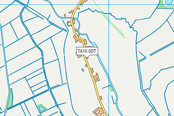 TA10 0DT map - OS VectorMap District (Ordnance Survey)