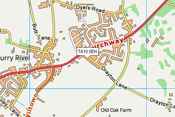 TA10 0EH map - OS VectorMap District (Ordnance Survey)