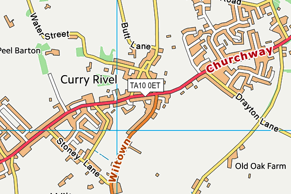 TA10 0ET map - OS VectorMap District (Ordnance Survey)