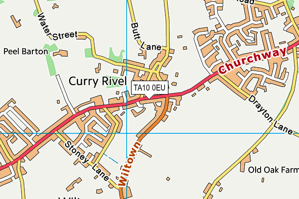 TA10 0EU map - OS VectorMap District (Ordnance Survey)