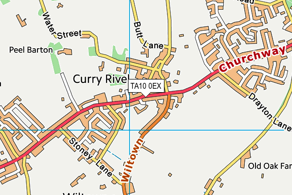 TA10 0EX map - OS VectorMap District (Ordnance Survey)