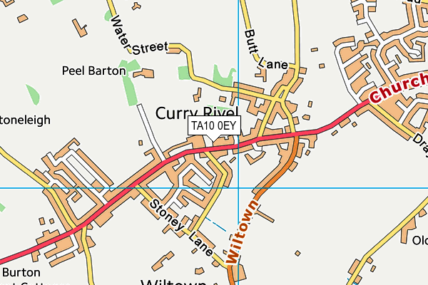 TA10 0EY map - OS VectorMap District (Ordnance Survey)