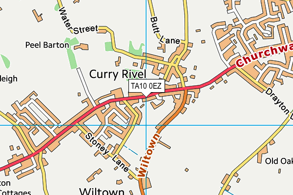 TA10 0EZ map - OS VectorMap District (Ordnance Survey)