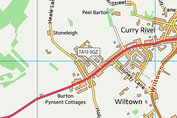 TA10 0GZ map - OS VectorMap District (Ordnance Survey)