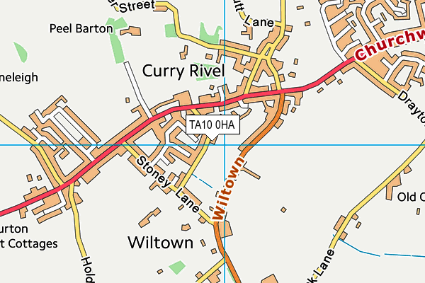 TA10 0HA map - OS VectorMap District (Ordnance Survey)