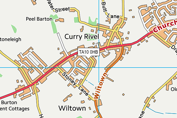 TA10 0HB map - OS VectorMap District (Ordnance Survey)