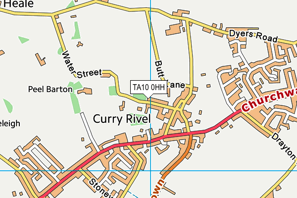 TA10 0HH map - OS VectorMap District (Ordnance Survey)