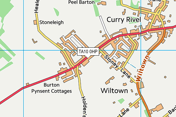 TA10 0HP map - OS VectorMap District (Ordnance Survey)