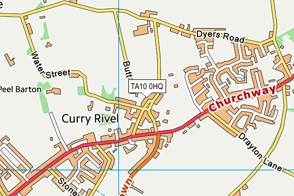 TA10 0HQ map - OS VectorMap District (Ordnance Survey)