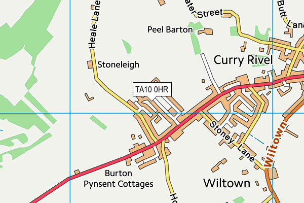 TA10 0HR map - OS VectorMap District (Ordnance Survey)