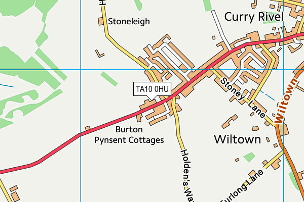 TA10 0HU map - OS VectorMap District (Ordnance Survey)