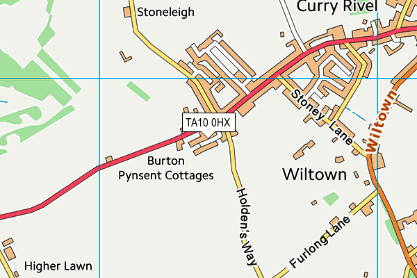 TA10 0HX map - OS VectorMap District (Ordnance Survey)