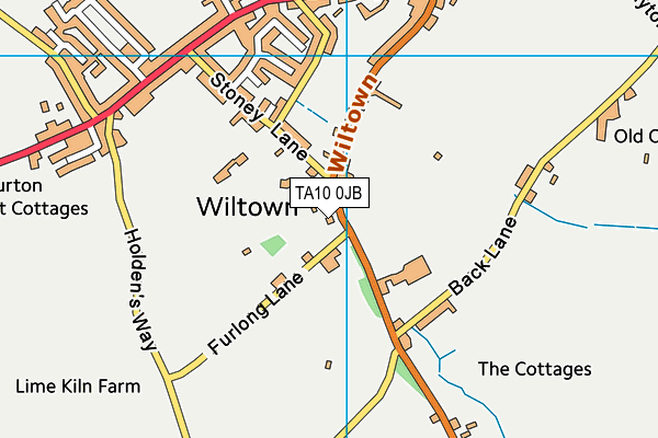 TA10 0JB map - OS VectorMap District (Ordnance Survey)