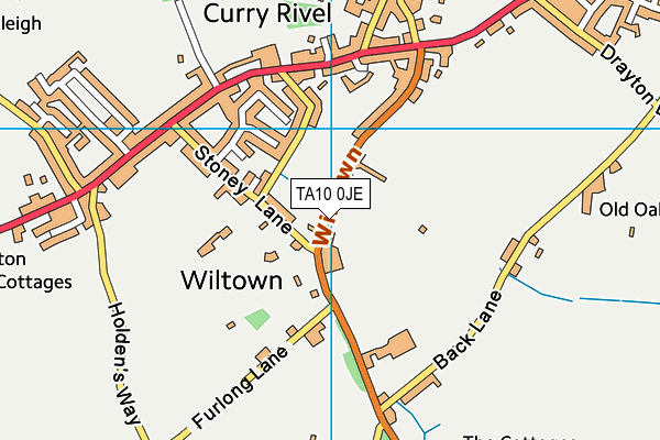 TA10 0JE map - OS VectorMap District (Ordnance Survey)