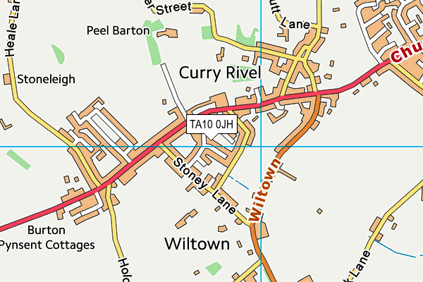 TA10 0JH map - OS VectorMap District (Ordnance Survey)