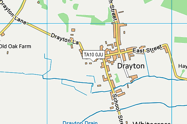 TA10 0JU map - OS VectorMap District (Ordnance Survey)