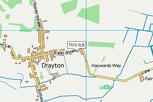 TA10 0LB map - OS VectorMap District (Ordnance Survey)