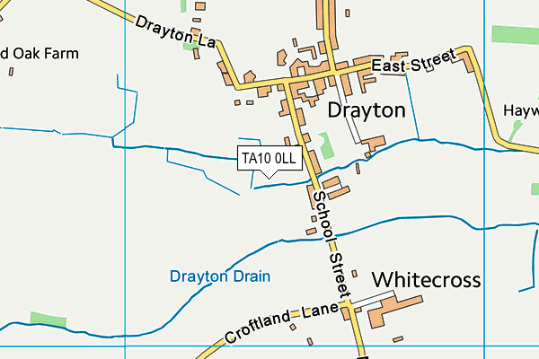 TA10 0LL map - OS VectorMap District (Ordnance Survey)