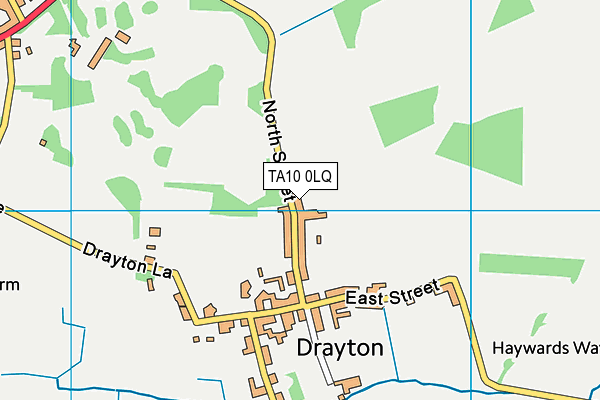 TA10 0LQ map - OS VectorMap District (Ordnance Survey)